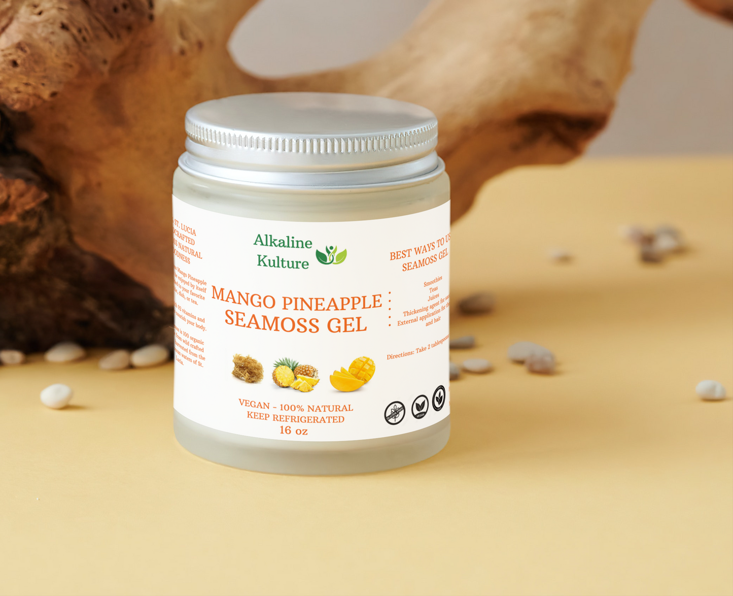 Mango Pineapple Seamoss Gel (16oz)