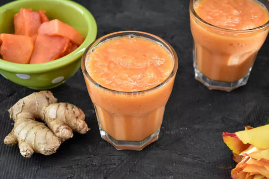 Ginger-Papaya Paradise Smoothie: A Tropical Delight for Gut Health