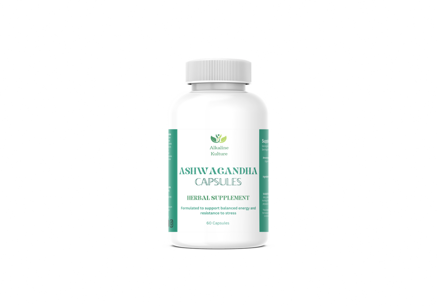 Organic Ashwagandha Capsules - Natural Stress & Anxiety Relief