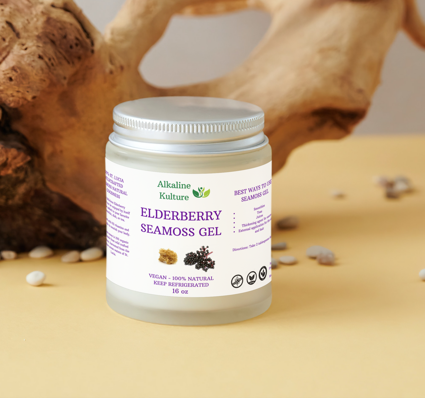 Elderberry Sea Moss Gel (16oz)